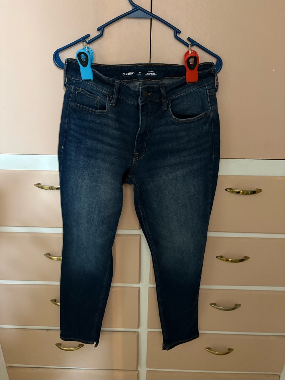 Old Navy Women's Skinny Jeans - Dark Blue Wash
